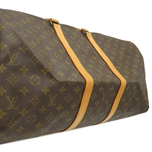 Louis Vuitton Boston Bag Keepall 55 Monogram Canvas Monogram Gold Hardware