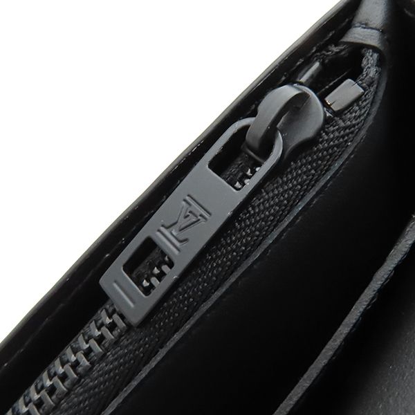 Louis Vuitton Long Wallet Portefeuille Blaza Nm Grain Leather Black Matte Black