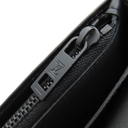 Louis Vuitton Long Wallet Portefeuille Blaza Nm Grain Leather Black Matte Black