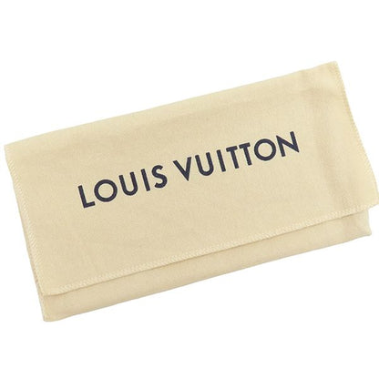 Louis Vuitton Long Wallet Portefeuille Blaza Nm Grain Leather Black Matte Black