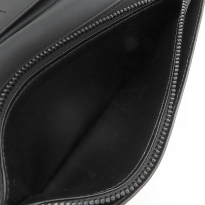 Louis Vuitton Long Wallet Portefeuille Blaza Nm Grain Leather Black Matte Black
