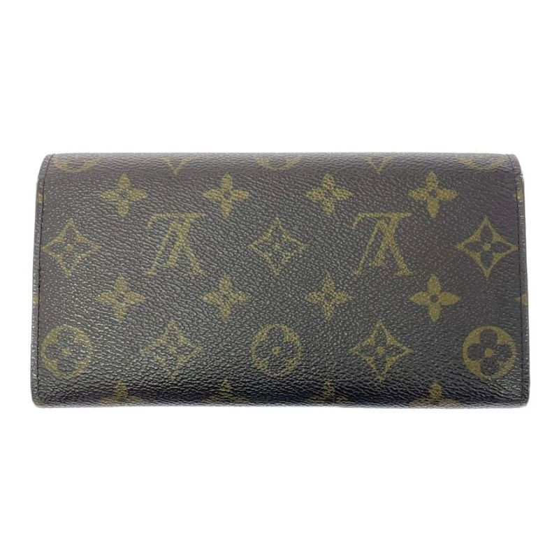 Louis Vuitton M61725 Monogram PVC Porte Monet Cles Di Long Wallet Brown 499211