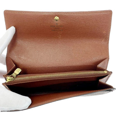 Louis Vuitton M61725 Monogram PVC Porte Monet Cles Di Long Wallet Brown 499211