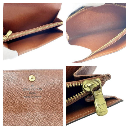 Louis Vuitton M61725 Monogram PVC Porte Monet Cles Di Long Wallet Brown 499211