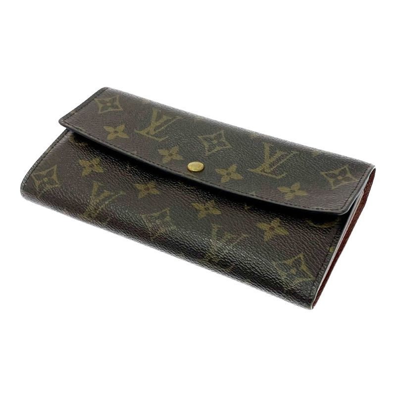 Louis Vuitton M61725 Monogram PVC Porte Monet Cles Di Long Wallet Brown 499211