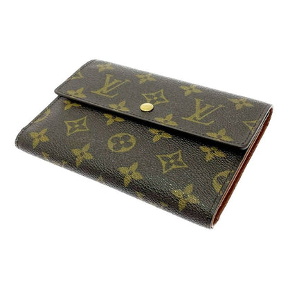 Louis Vuitton M61200 Monogram PVC Porte-Tresor Etui Papier Brown 499088 Trifold