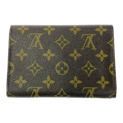 Louis Vuitton M61200 Monogram PVC Porte-Tresor Etui Papier Brown 499088 Trifold