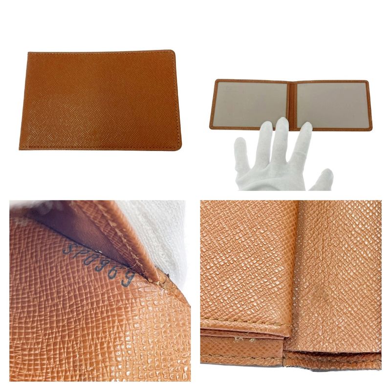 Louis Vuitton M61200 Monogram PVC Porte-Tresor Etui Papier Brown 499088 Trifold