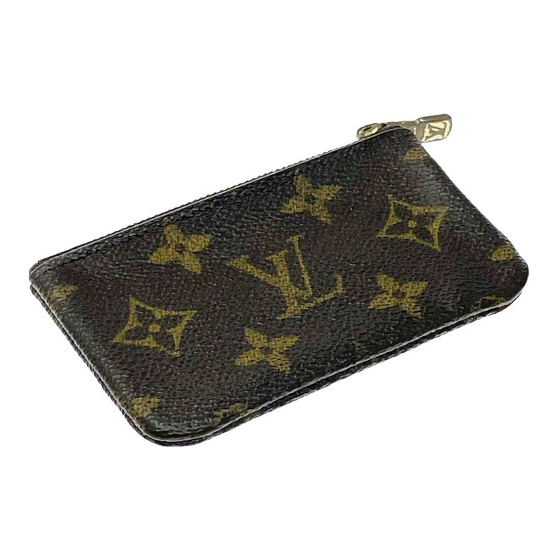 Louis Vuitton M62650 Monogram PVC Pochette Cles Coin Case Brown 504744 Coin Case