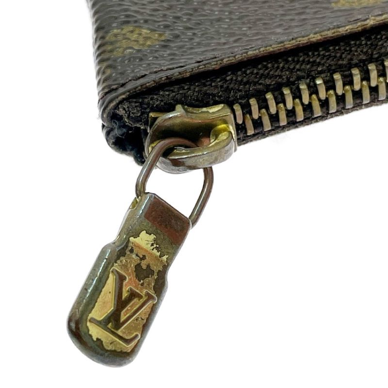 Louis Vuitton M62650 Monogram PVC Pochette Cles Coin Case Brown 504744 Coin Case