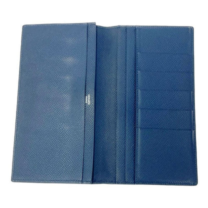 Hermes Epson Mc2 Fleming Long Wallet in Navy with Box Engraved X 504369 Long