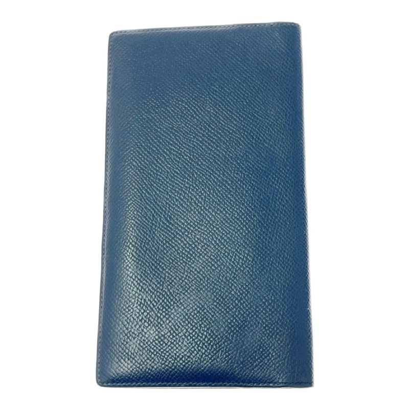 Hermes Epson Mc2 Fleming Long Wallet in Navy with Box Engraved X 504369 Long