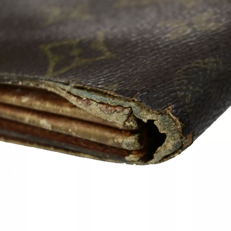 Louis Vuitton Long Wallet Monogram 3 Set Bifold 66 Bs078