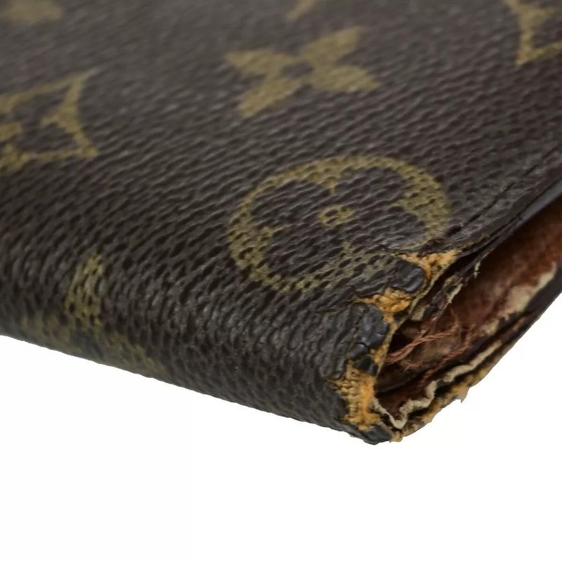 Louis Vuitton Long Wallet Monogram 3 Set Bifold 66 Bs078