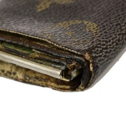 Louis Vuitton Long Wallet Monogram 3 Set Bifold 66 Bs078