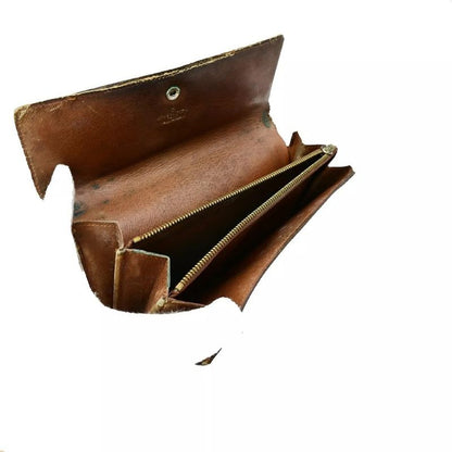 Louis Vuitton Long Wallet Monogram 3 Set Bifold 66 Bs078