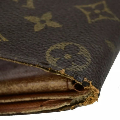 Louis Vuitton Long Wallet Monogram 3 Set Bifold 66 Bs078