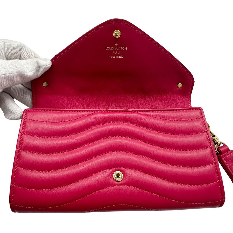 Louis Vuitton Wallets Ladies Brand Long Wallet Leather New Wave Long Wallet