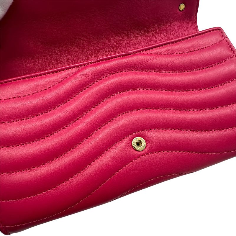 Louis Vuitton Wallets Ladies Brand Long Wallet Leather New Wave Long Wallet