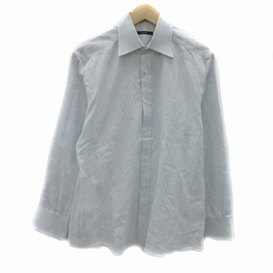 Gucci Tom Ford Period Y Shirt Shirt Long Sleeves Striped Light Blue Light Blue