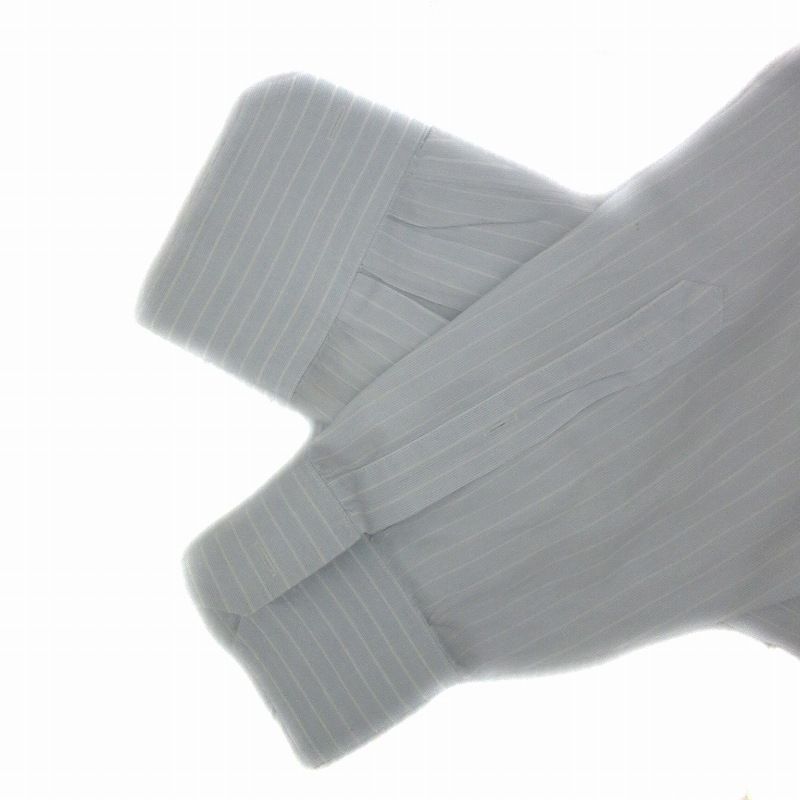 Gucci Tom Ford Period Y Shirt Shirt Long Sleeves Striped Light Blue Light Blue