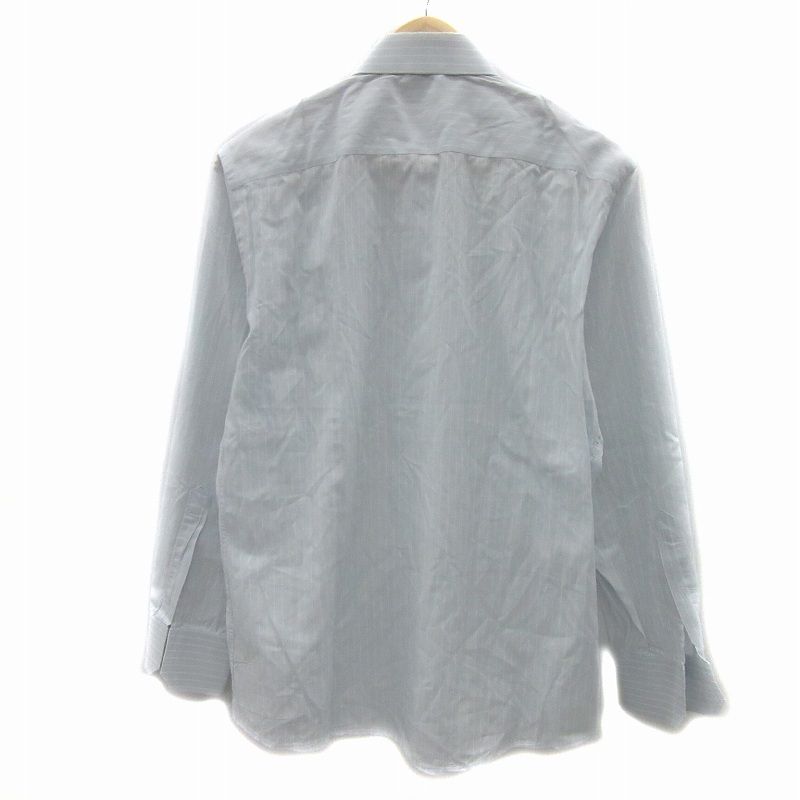 Gucci Tom Ford Period Y Shirt Shirt Long Sleeves Striped Light Blue Light Blue