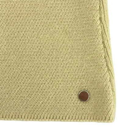 Hermes Long Sleeve Sweater Size 34 S Women 2h2661d1 Yellow Green High Neck