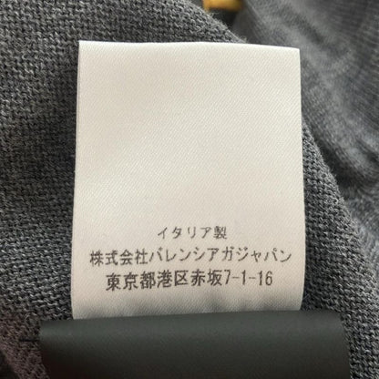 Balenciaga Long Sleeve Sweater Size 34 S Women's Gray and Dark Yellow Crew