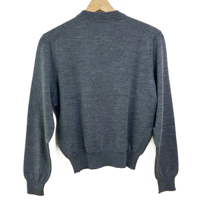 Balenciaga Long Sleeve Sweater Size 34 S Women's Gray and Dark Yellow Crew