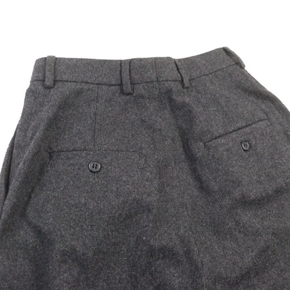 Celine 2p240921c 100% Wool Two Pleats New Wave Long Pants Slacks Grey 36 Made