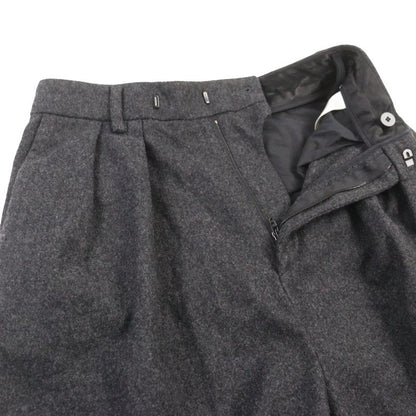 Celine 2p240921c 100% Wool Two Pleats New Wave Long Pants Slacks Grey 36 Made
