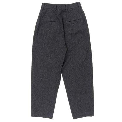 Celine 2p240921c 100% Wool Two Pleats New Wave Long Pants Slacks Grey 36 Made