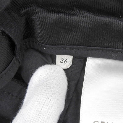 Celine 2p240921c 100% Wool Two Pleats New Wave Long Pants Slacks Grey 36 Made