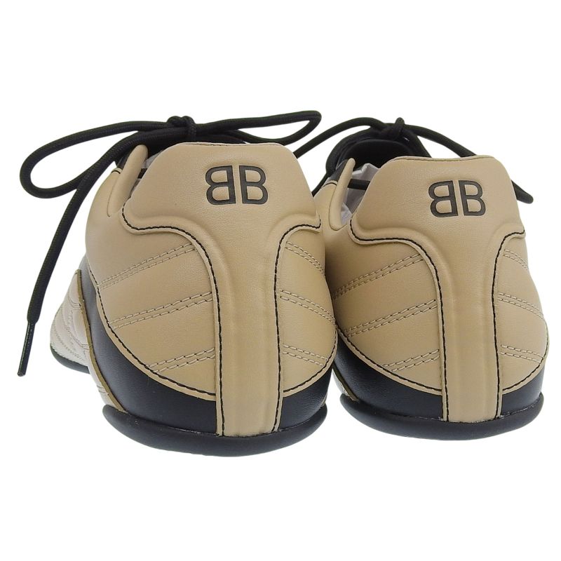 Balenciaga 617540 Zen Sneaker Low Cut Sneakers Shoes Beige Black 27 with Box