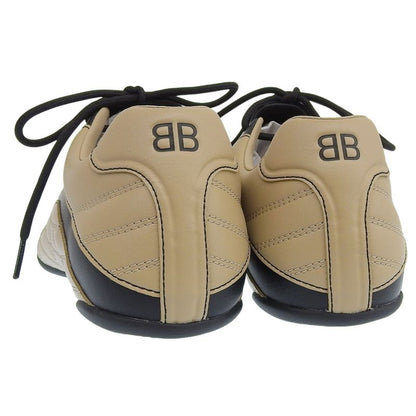 Balenciaga 617540 Zen Sneaker Low Cut Sneakers Shoes Beige Black 27 with Box