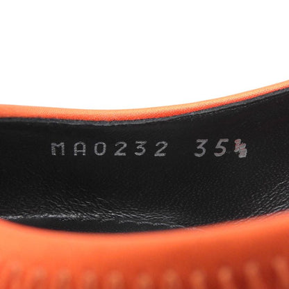 Louis Vuitton Arc Light Line Leather Use Satin Rubber Logo Back Strap Pumps