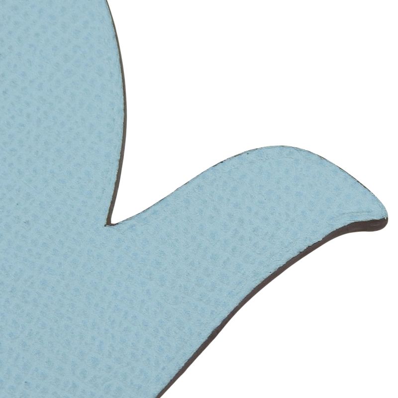 Hermes Petite Ash Teapot Leather Bag Charm Light Blue Black Bicolor Women