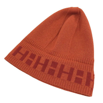 Good Quality Hermes 100% Cashmere Margiela Period Repeat H Logo Knit Hat
