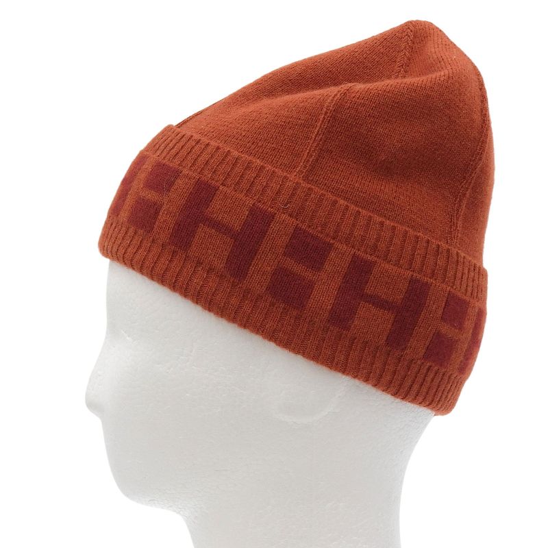Good Quality Hermes 100% Cashmere Margiela Period Repeat H Logo Knit Hat