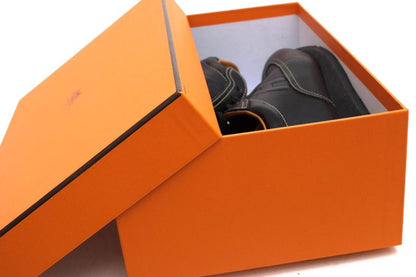 Hermes Shoes Sneakers Shoes Low Cut Ladies Women Leather Genuine Black Quick