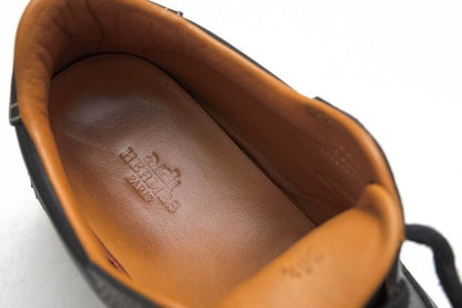 Hermes Shoes Sneakers Shoes Low Cut Ladies Women Leather Genuine Black Quick