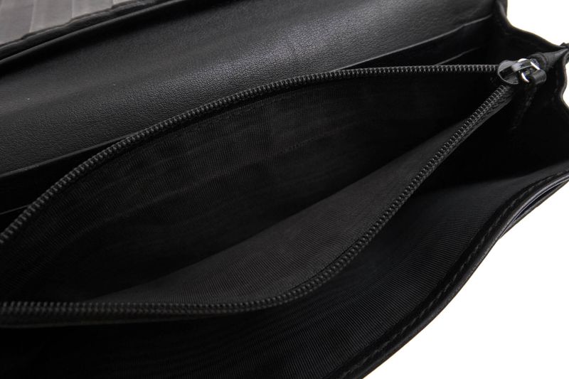 Gucci Long Wallet Ladies Women Leather Genuine Black 245775 GG Horsebit