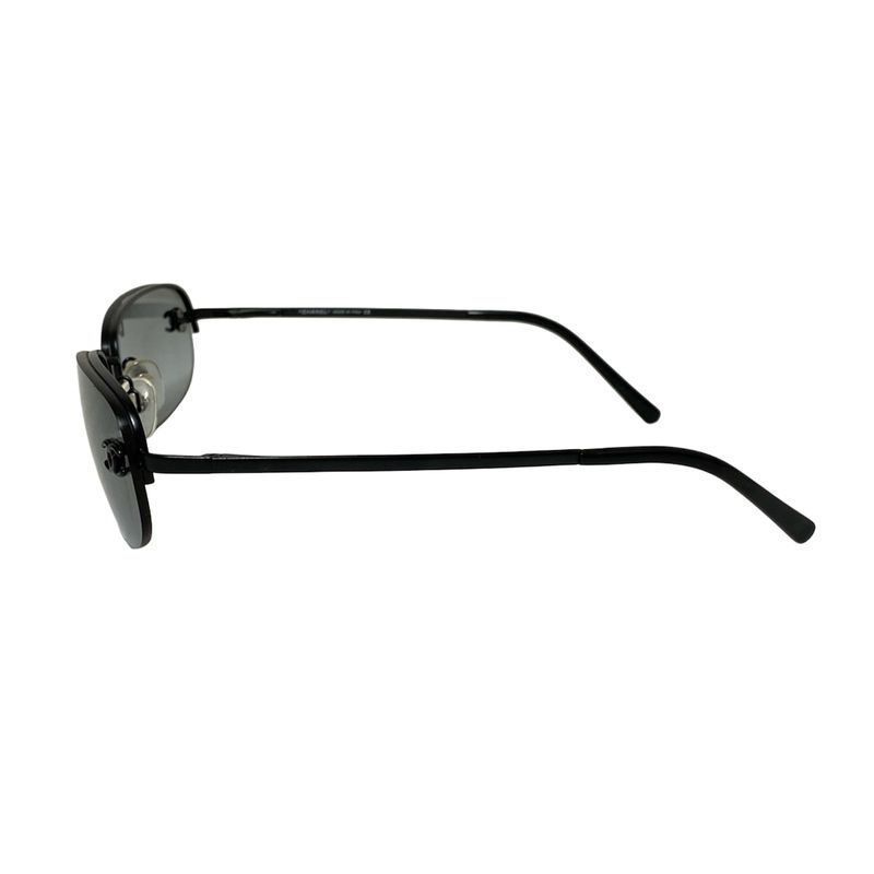 Chanel Sunglass Es 4099 Black and Dark Gray Coco Mark