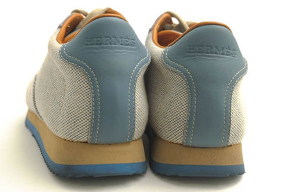 Hermes Shoes Sneakers Shoes Low Cut Ladies Women Cotton Canvas Leather Light