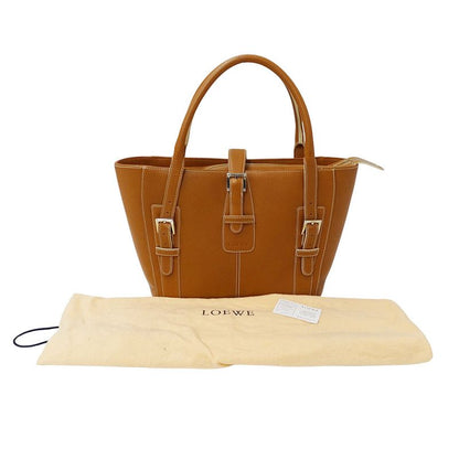 Loewe Bag Women's Brand Tote Bag Senda Leather Camel Handbag Stylish Commute