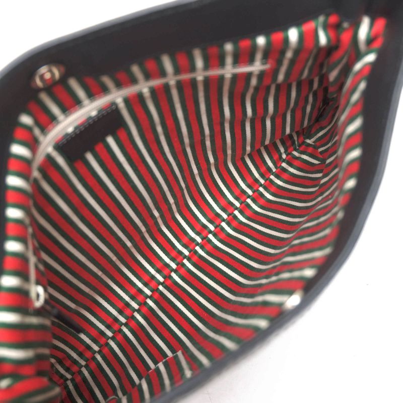 Gucci Bag Shoulder Bag Ladies Women Women's Enamel Patent Leather Genuine Black