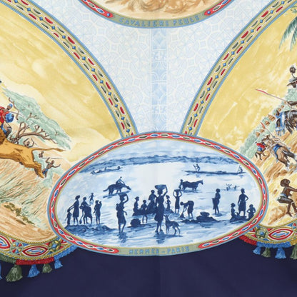 Hermes Cavaliers Peuls Poole's Horsemen Silk Carré 90