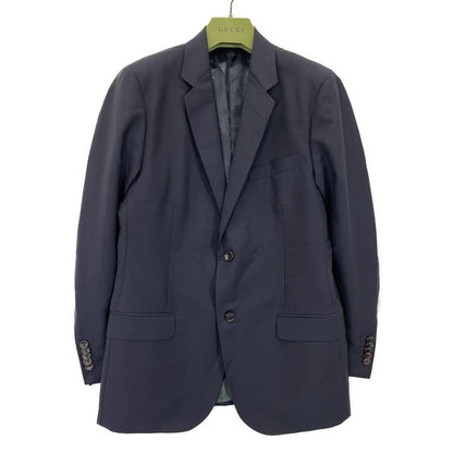 Gucci 406135 Z596d Navy Wool and Mohair Suit Set-Up 50