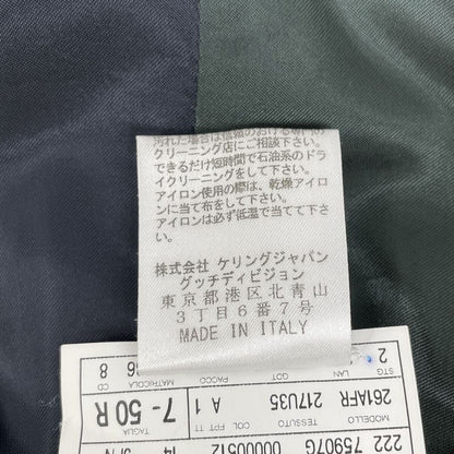 Gucci 406135 Z596d Navy Wool and Mohair Suit Set-Up 50