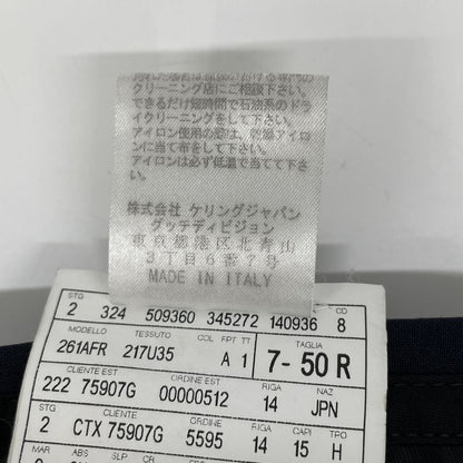 Gucci 406135 Z596d Navy Wool and Mohair Suit Set-Up 50